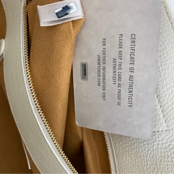 Jimmy choo white leather 2 way tote - Picture 10 of 11